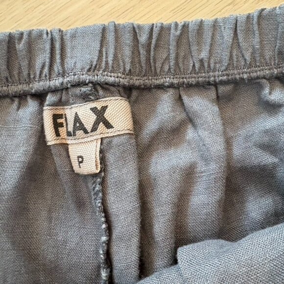 Flax Linen Pants Gray 4/6 Small - Picture 6 of 8